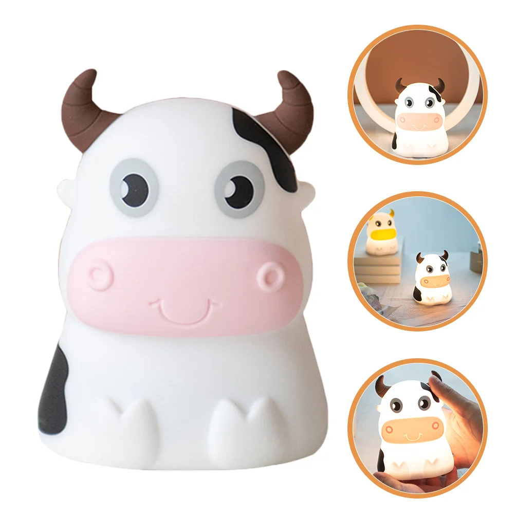

Silicone Night Lamp Desktop Nursing Breastfeeding Lamp Adorable Cow Light