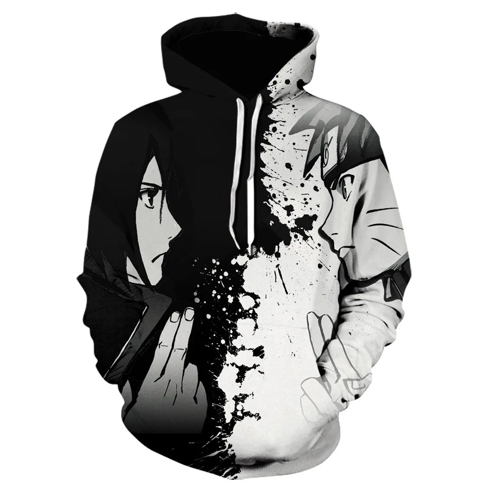 

Naruto Hoodie Sweatshirts Jogger Jumper 3D Print Children Pullovers Drawstring Streetwear Kids Boys Cartoon Hooded Jackets