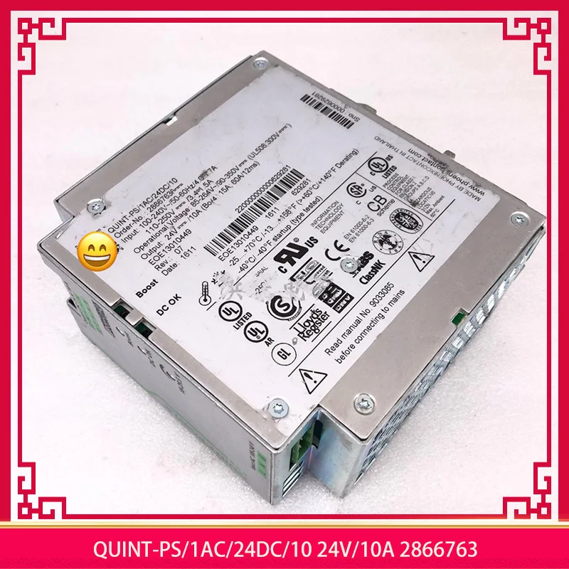 

For Phoenix QUINT-PS/1AC/24DC/10 24V/10A 2866763 Rail Switching Power Supply High Quality Fully Tested Fast Ship