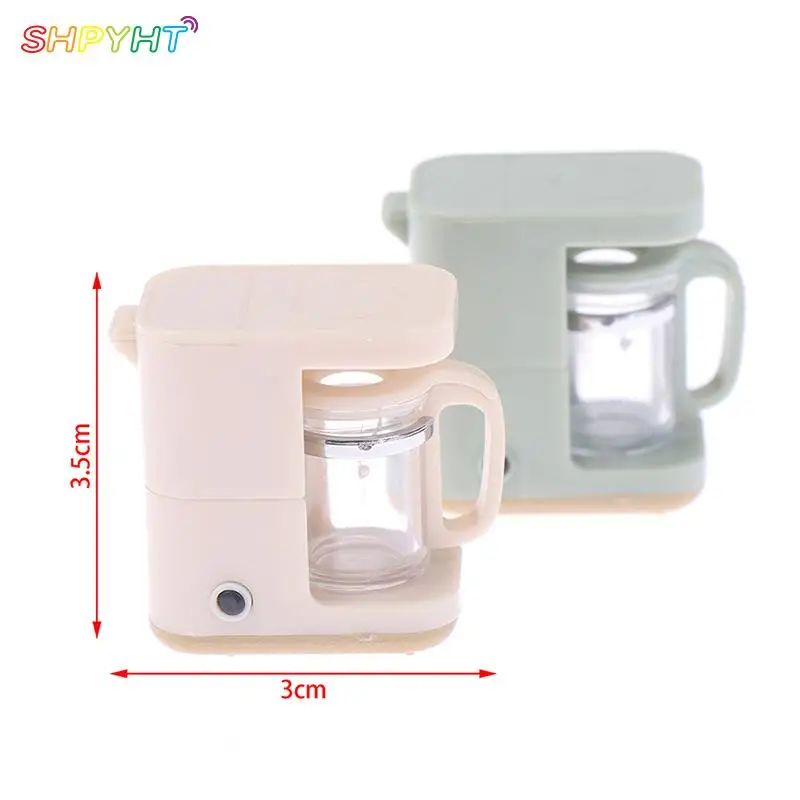 

1/12 Dollhouse Coffee Maker Coffee Cup Coffee Pot Simulation Kitchen Toys Doll House Miniature Electrical Supplies Accessories
