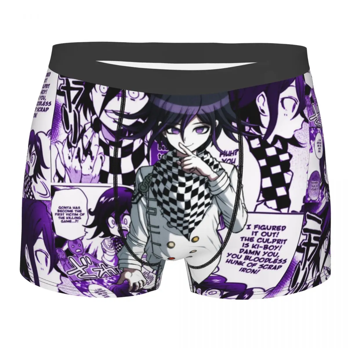 

Мужские трусы-боксеры Kokichi Ouma манга мягкое нижнее белье Danganronpa Манга Аниме мужские забавные трусы