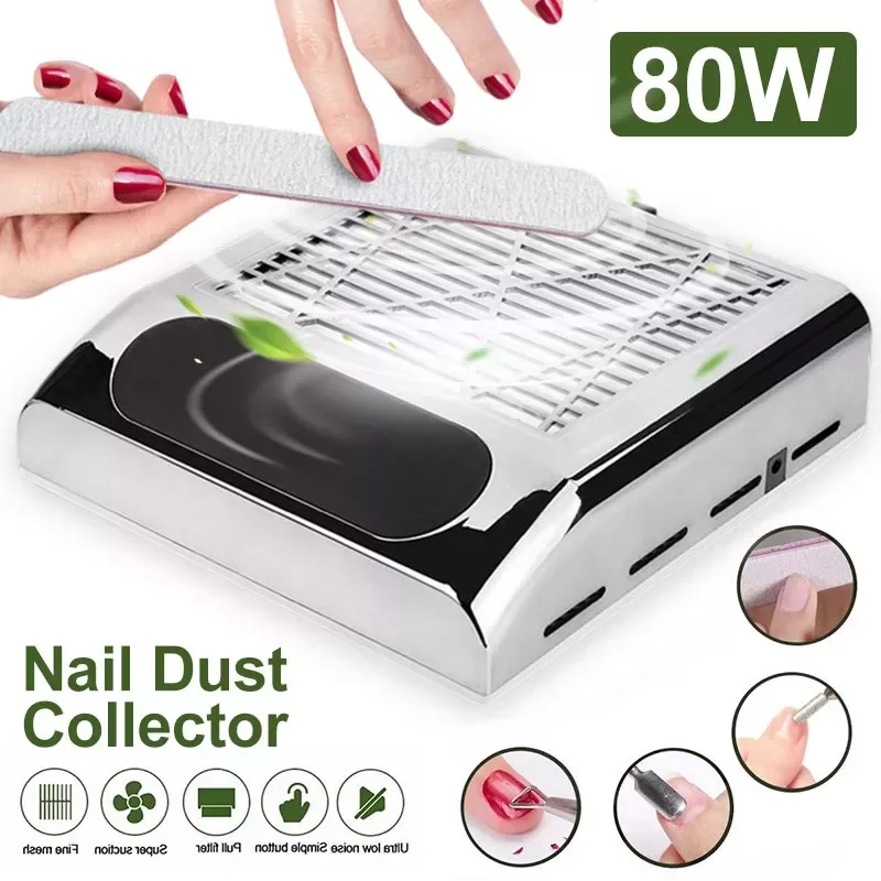 

NEW2023 110V/220V Nail Dust Collector With Big Fan Strong Nail Vacuum Cleaner Manicure Machine Tools With Filter Salon Tools