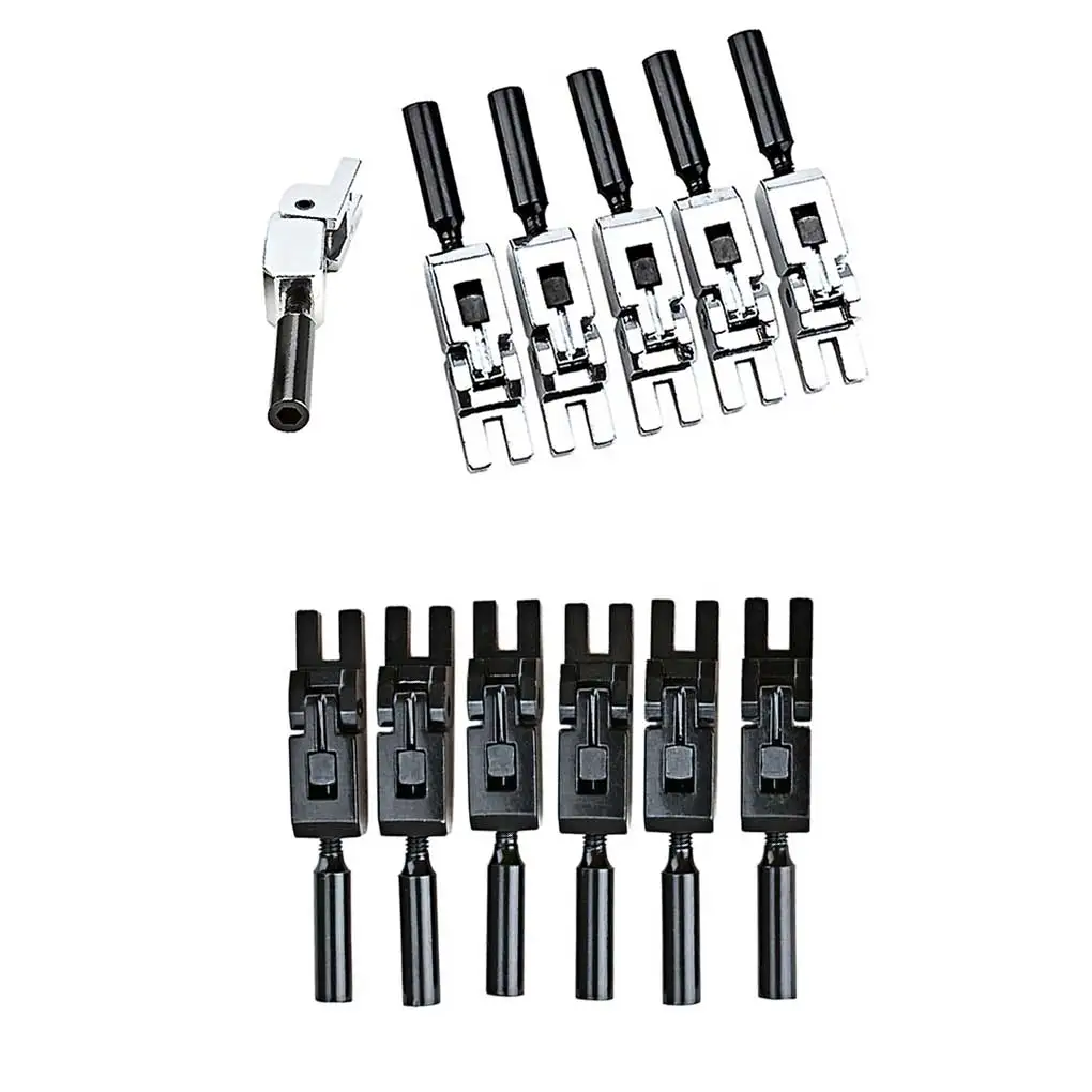 

6 шт., седло для гитары, серебристого цвета