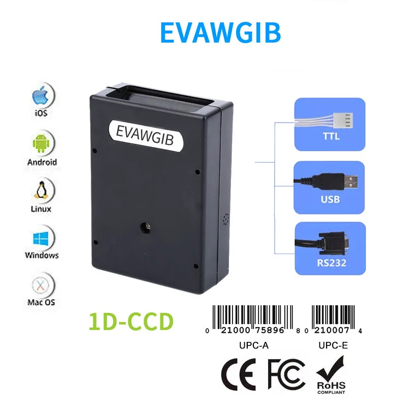 

무배배배배배배너 1D CCD 바더 듈 USB/TTL/RS232 독어 어 임임베베베디디디드 너 정 캔 EAN 바바바바바
