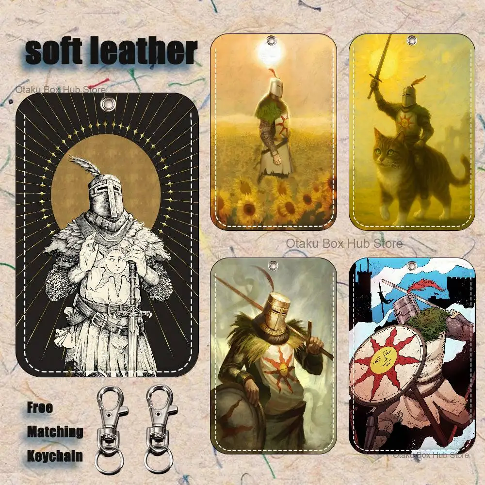 Фото Мультяшный брелок-карточка Dark S-Solaire of AstoraS, модный аниме-кулон, чехол для ID-карты, карты доступа, проездного, милый, для взрослых №1