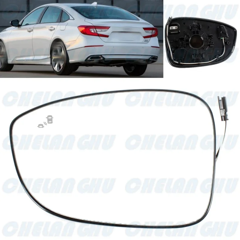

Левое боковое зеркало заднего вида с подогревом для слепых зон для Honda Accord 2018 2019 2020 2021 2022 2023 Американская версия Автомобильные аксессуары