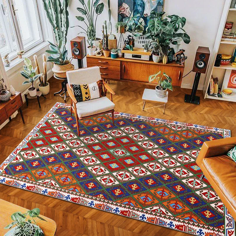 Bohemian area rug for living room carpet Retro mat sofa Persian style carpets bed wholesale customization |