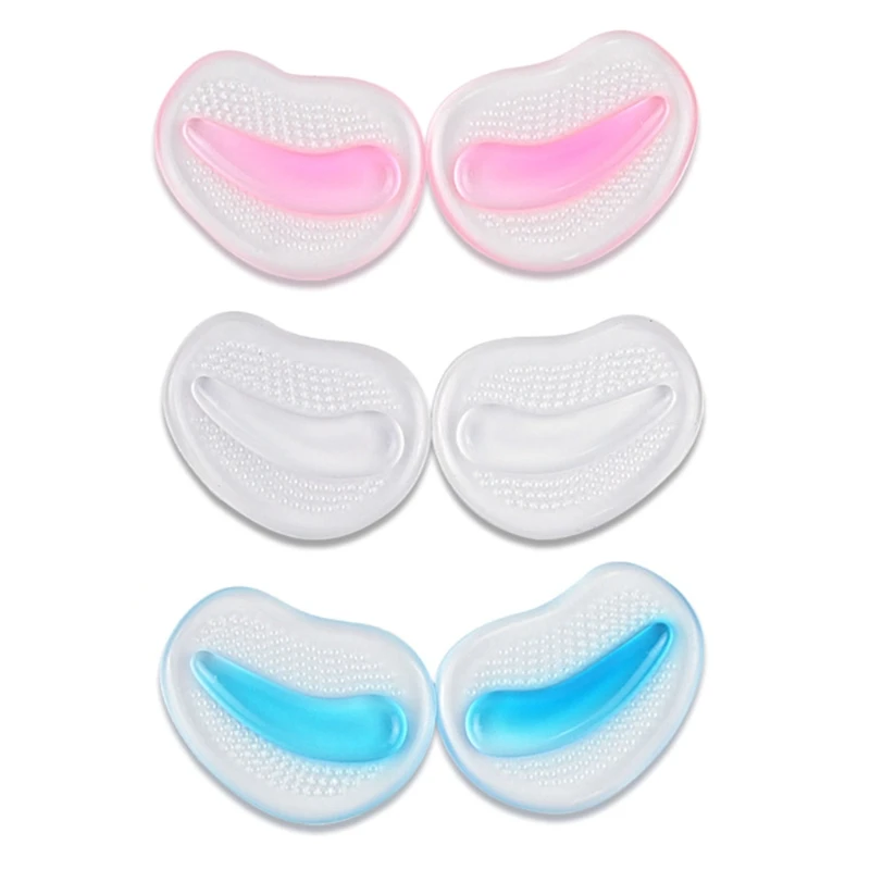 

1 пара мягкие силиконовые гелевые подушки на высоком каблуке противоскользящие стельки Передняя Накладка для массажа обуви уличная защита ...