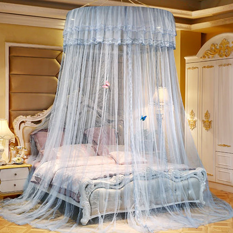 Mosquito Nets Curtain Bedding Home And Garden 1.2 Diameter Round Dome Tent Cotton Double Bed Mosquito Net