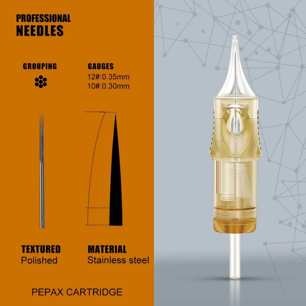 20 шт. PEPAX LANCE иглы для татуировки картриджи одноразовые стерилизованные