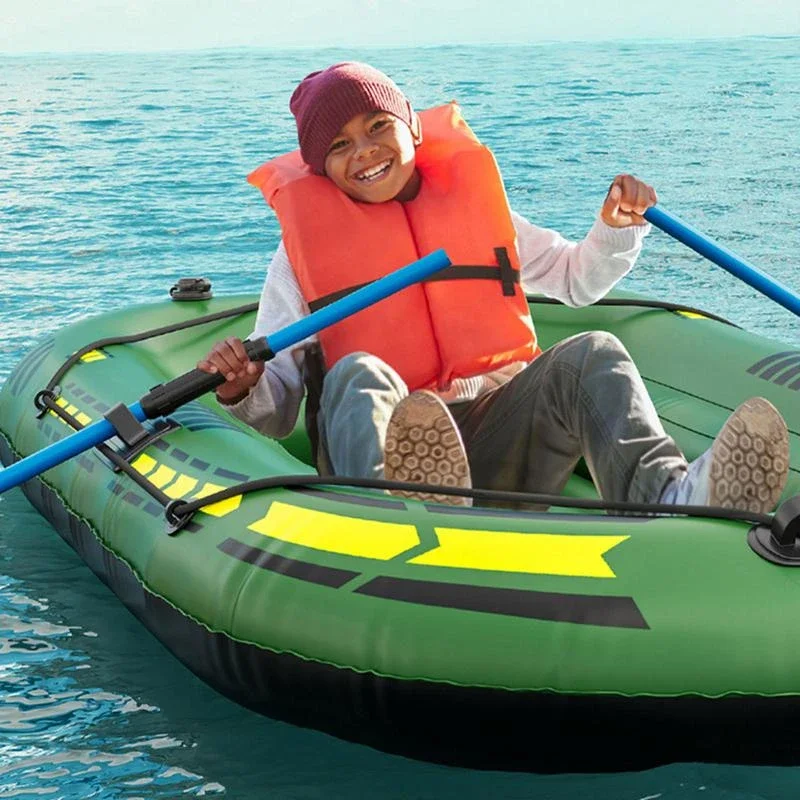 

Надувная лодка 1/2 человек ПВХ каноэ каяк резиновый лодка утолщенная Складная лодка для дрифтинга плот с воздушным насосом и веслами