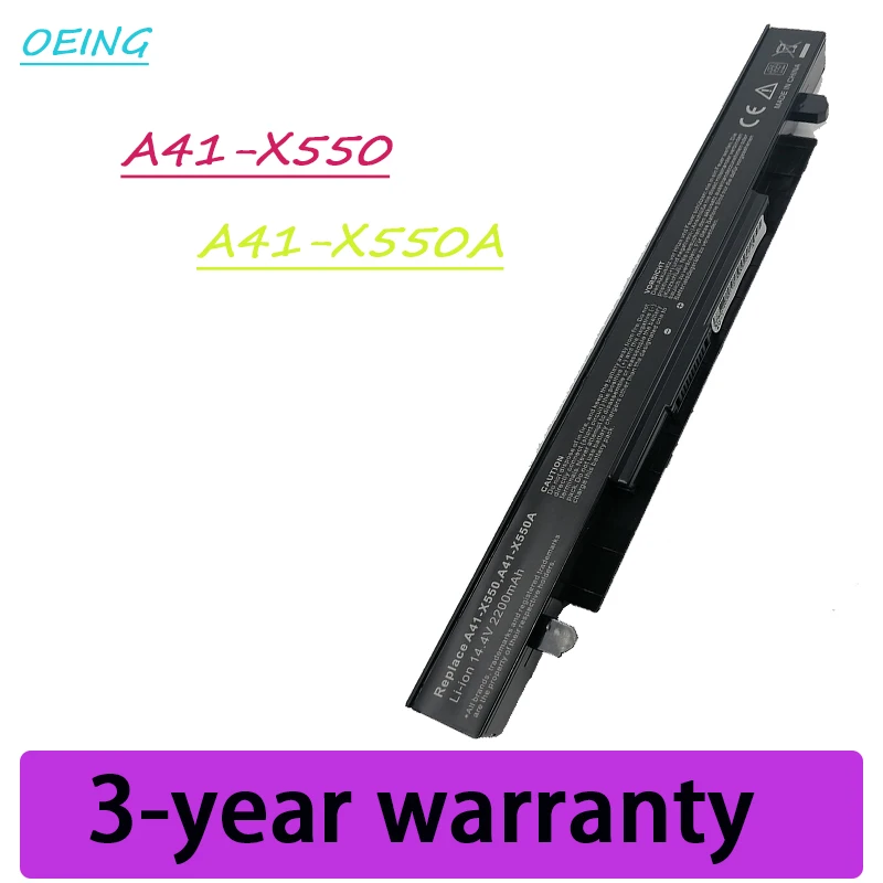 

OEING15V 6800mAh Korea Cell New A41-X550A Laptop Battery for ASUS A41-X550 X450 X550 X550C X550B X550V X450C X550CA X452EA X452C