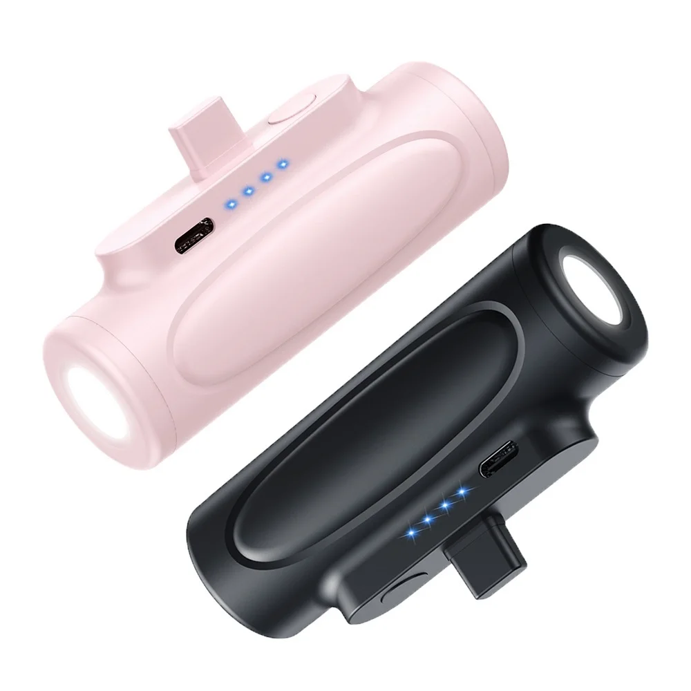 

5000mAh Wireless Mini Power Bank For iPhone Samsung Huawei Xiaomi OPPO Portable Mobile Supply Charger With Flashlight Poverbank