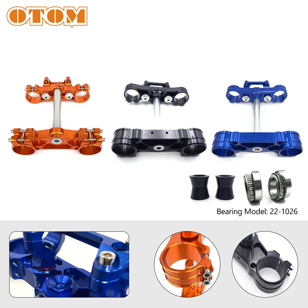 

OTOM Motorcycle Triple Clamps Steering Stem And Clamp Riser Adaptor For KTM SX EXC EXCF 125-530 HUSQVARNA FC TC FE TE250 450 525