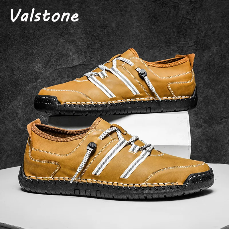 

Valstone Casual Fashion Men Low Shoes Spring Soft Breathable Male Sneakers Comfort Anti-skid Zapatos De Hombre Quality Lace-up