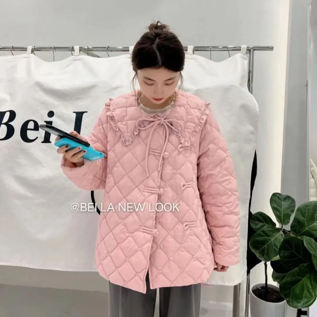 Зимняя Новинка 2023 года пуховик с хлопковой подкладкой женское теплое пальто