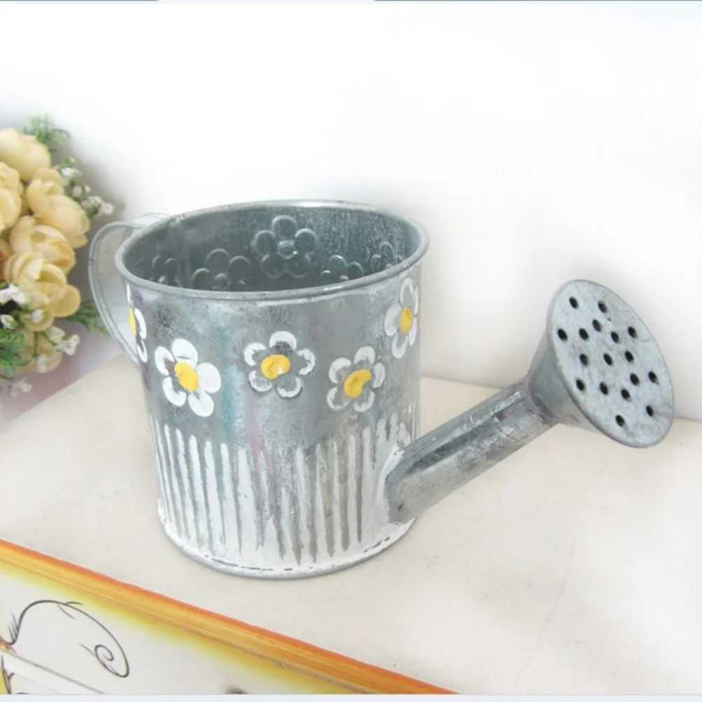 

Vase Flower Metal Rustic Watering Can Farmhouse Jug Pot Bucket Vintage Galvanized Retro Gardening Pitcher Plantervases Shabby