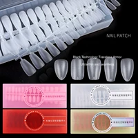 300pcsbox fake nails press on nails coffin artificial nails with design full cover tips nail accessories tool