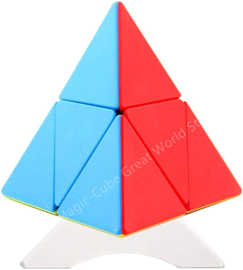 Qiyi 2x2 Куб-пирамида Профессиональный Плавный Поворотный 4-осевой Треугольный
