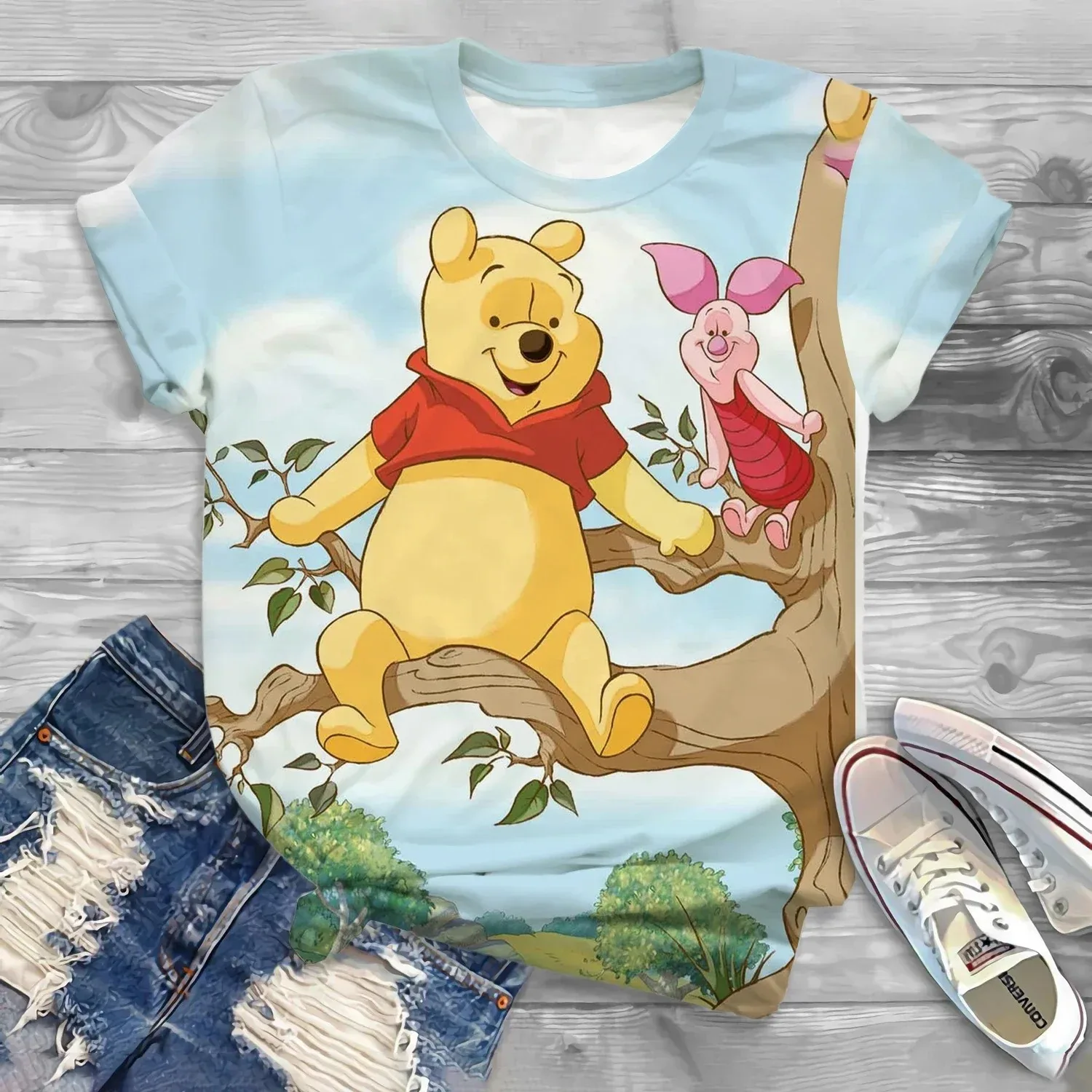 Детская футбольная рубашка Disney Winny Puh в повседневном стиле большие размеры