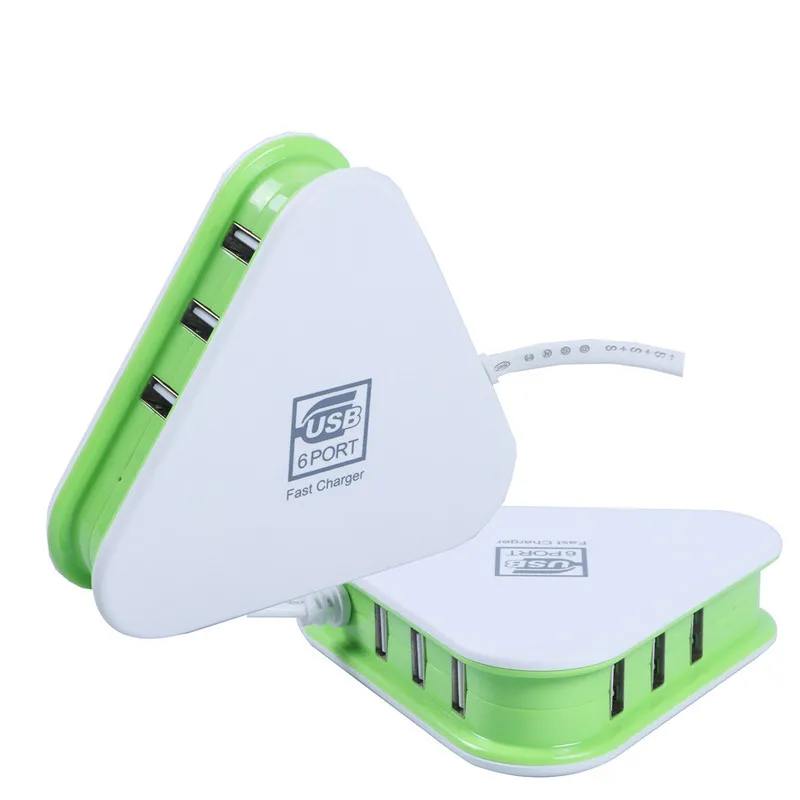 

Умный адаптер с 6 USB-портами, источник питания постоянного и переменного тока, 5 В, 6 А, настенное зарядное устройство, зарядный адаптер питани...