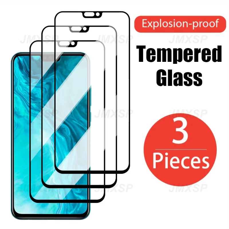 3Pcs Protective Glass For Huawei Honor 9X Lite 8X 7X 9A 9C 9S Tempered Glass For Honor 8A 8C 8S 7A 7S 7C Glass Screen Protector