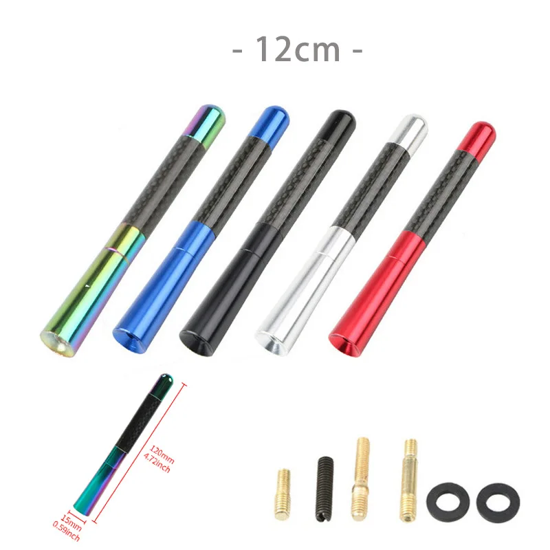 

Универсальная автомобильная антенна 3,5 см/8 см/12 см, углеродное волокно, короткая Автомобильная радиостанция на крыше, искусственная мини FM-...