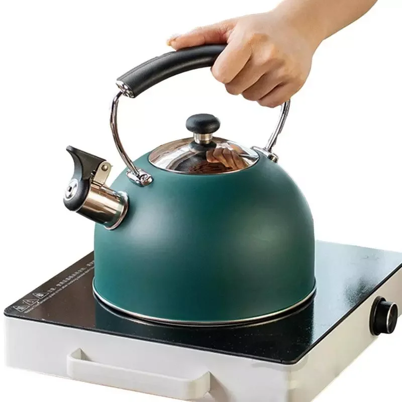 

NEW2023 Whistling Tea Kettle Loud Whistle Teapot For Stove Top Whistling 2.5L Stainless Steel Automatic Whistle Design For