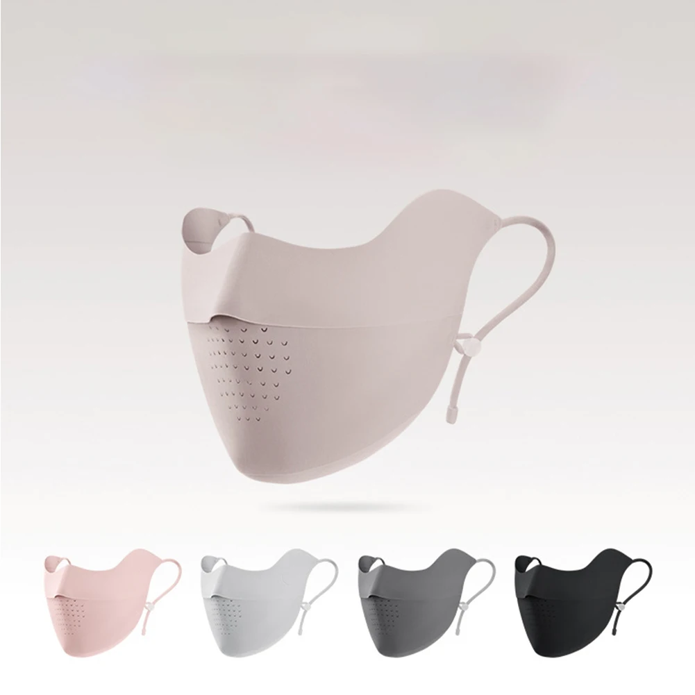 Уличная Солнцезащитная маска для лица дышащая летняя с регулируемым ремешком