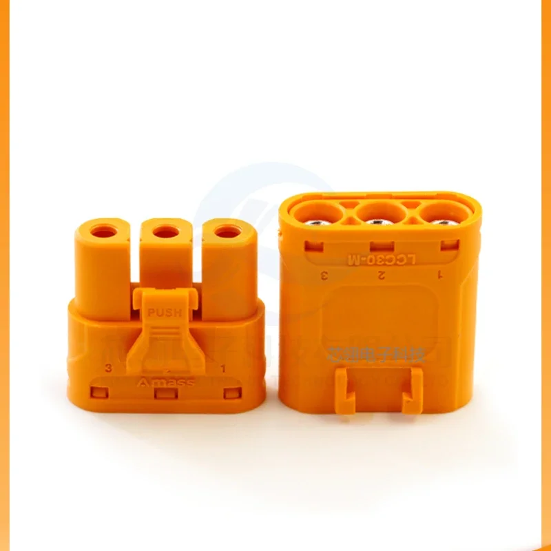 Amass LCC30-M/F медное покрытие с серебряным фиксированным кабелем MR60 обжимной разъем