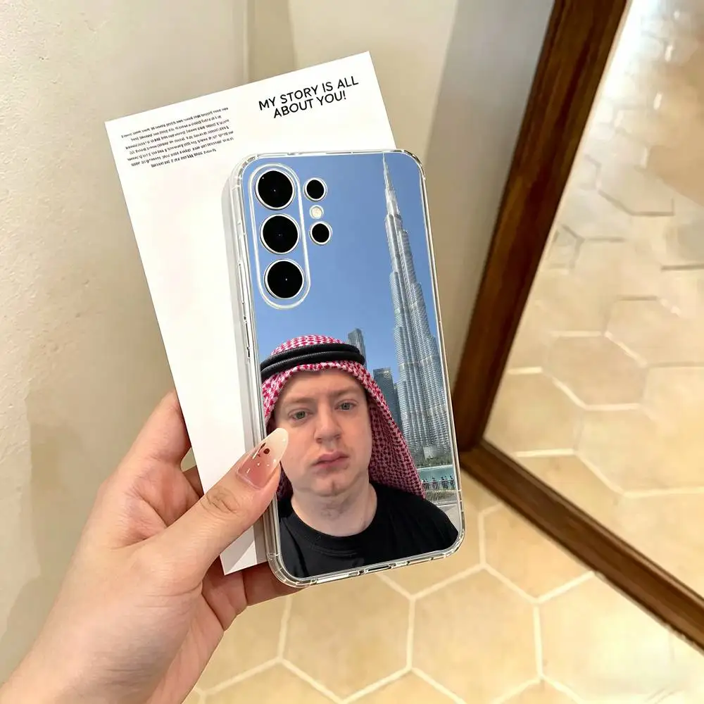 Фото Прозрачный чехол Trash Streamer Mellstroy для телефонов Samsung S25, S24, S21, S22, S20, S10, S9 Ultra, Plus, FE, Lite №3