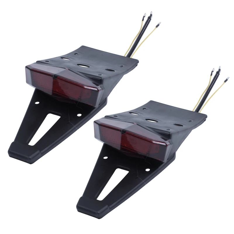

2X Motorcycle Dirt Bike LED Fender Tail Rear Brake License Plate Light