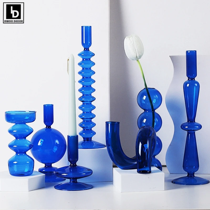 S Jar Candlesticks Candelabra Bubble Shelf Vase Nordic Home Decor Lantern Wedding Dining Desk Decoration