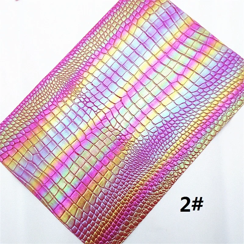 Лист из искусственной кожи с тиснением под крокодила 21x29 см