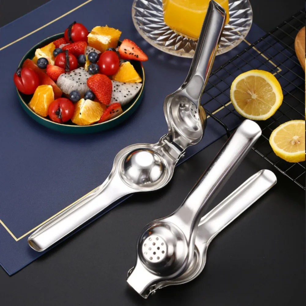 

Stainless Steel Lemon Fruits Squeezer Multifunction Orange Juicer Manual Juice Squeezer Hand Pressure Juicer Kitchen Fruit Tools