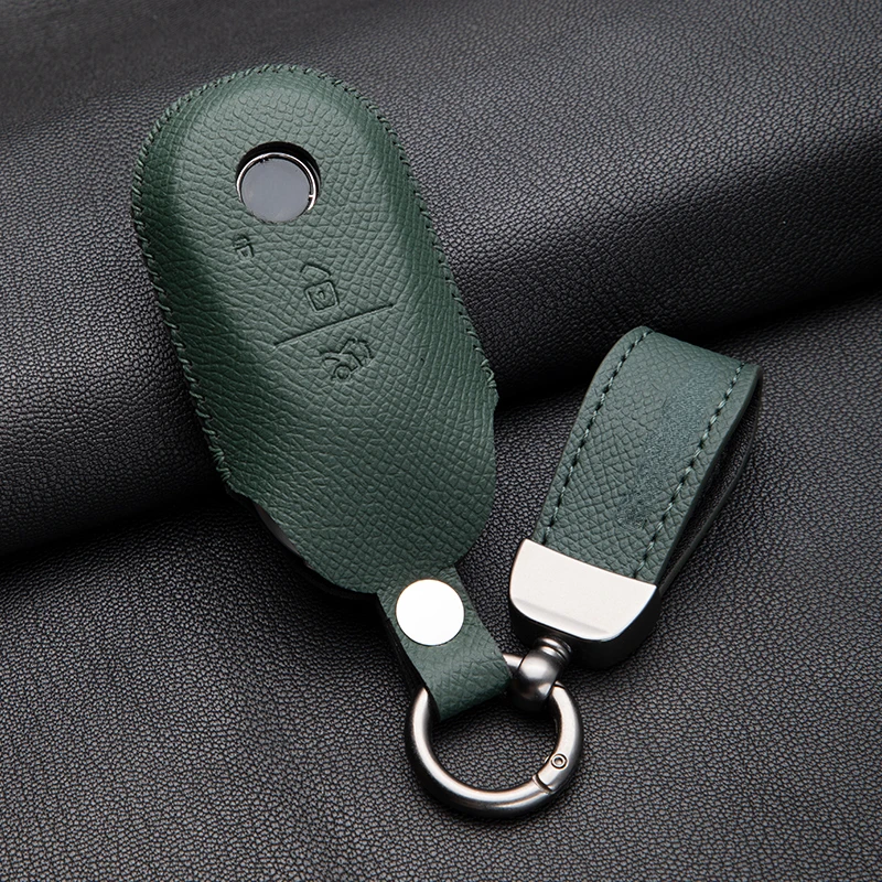 Подходит для Mercedes Benz EQE EQS Кожаный Автомобильный пульт дистанционного управления