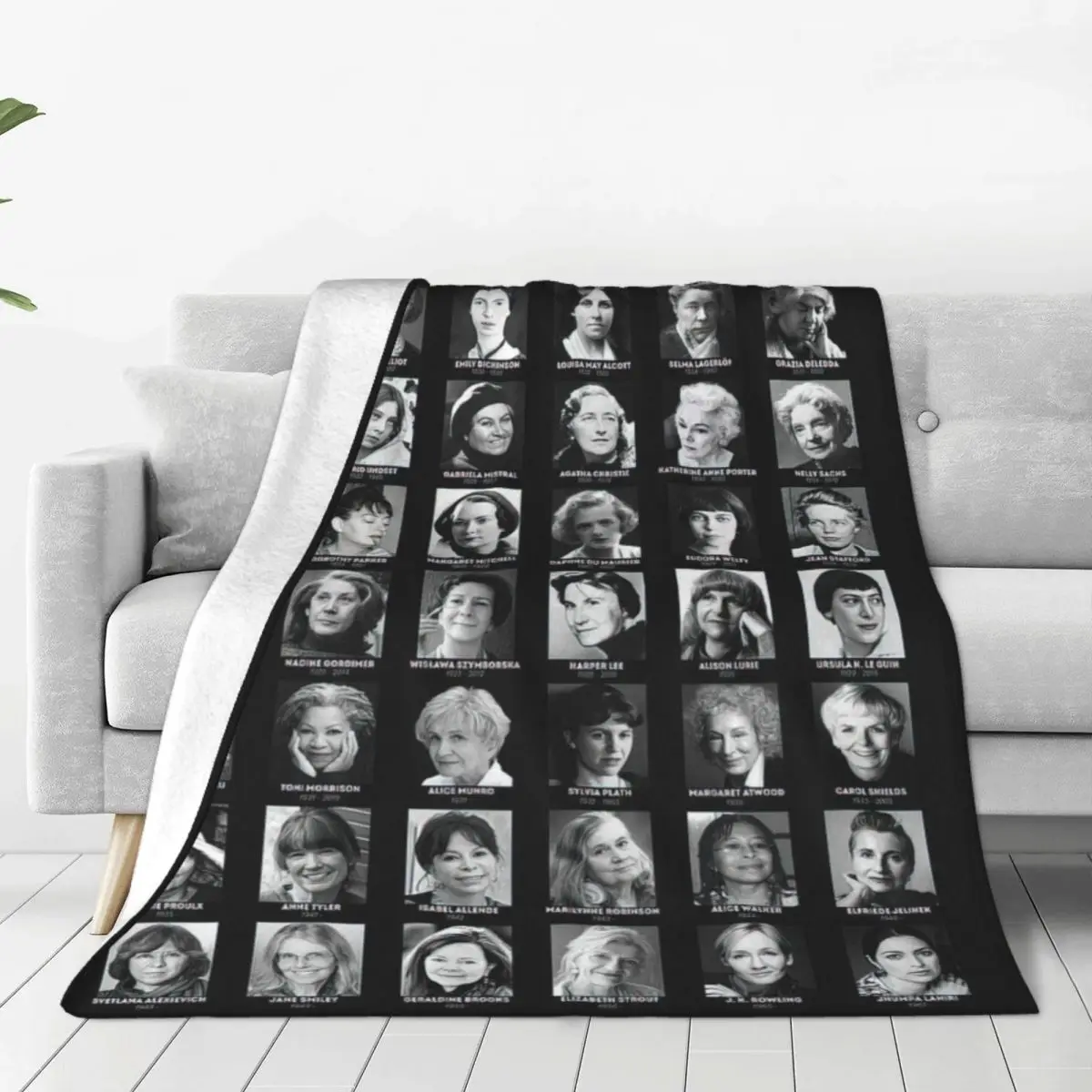 

Famous Women Writers Bed Blanket Flannel Blanket Flannel Blanket Air conditioning blanket