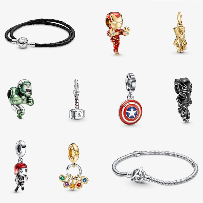 

Женский браслет ручной работы из серебра 2022 пробы с аниме-шармами