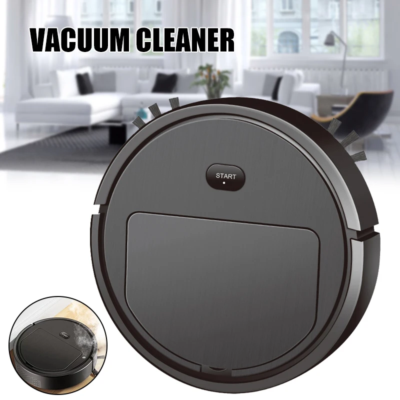 

Robot Vacuum Cleaner with Edge Brush & Mist Spraying USB Chargeable Automatic with Edge Brush & Mist Spraying Floor Cleaning PRE