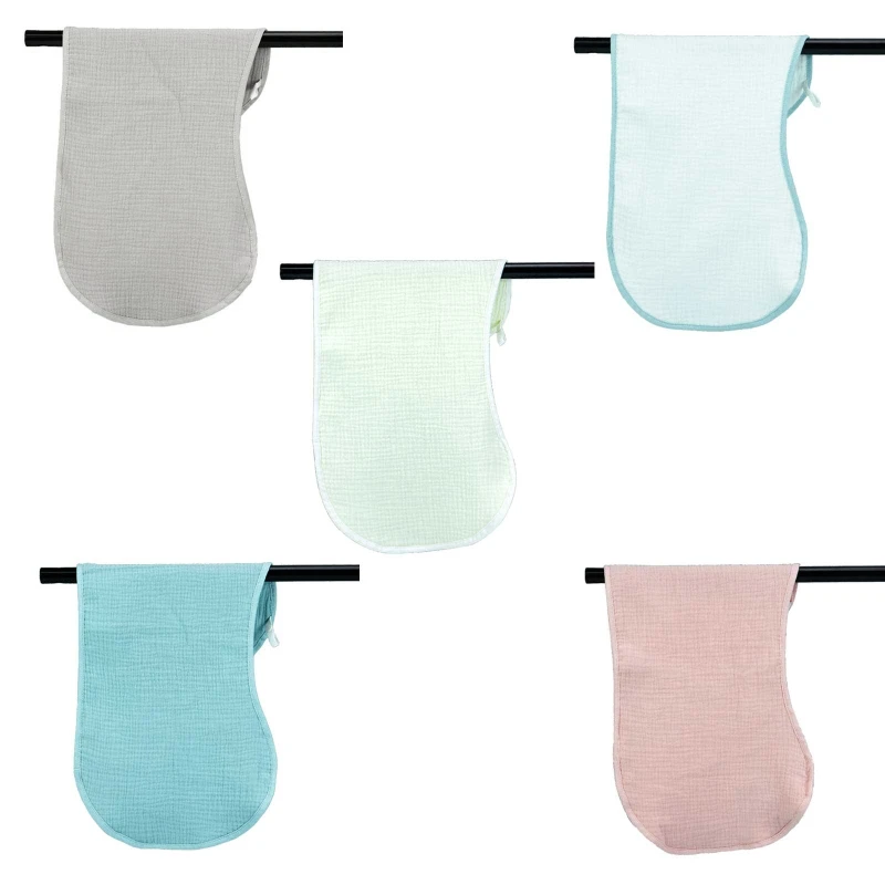 

Муслиновые Слюнявчики для кормления младенцев, однотонные, впитывающие Слюнявчики