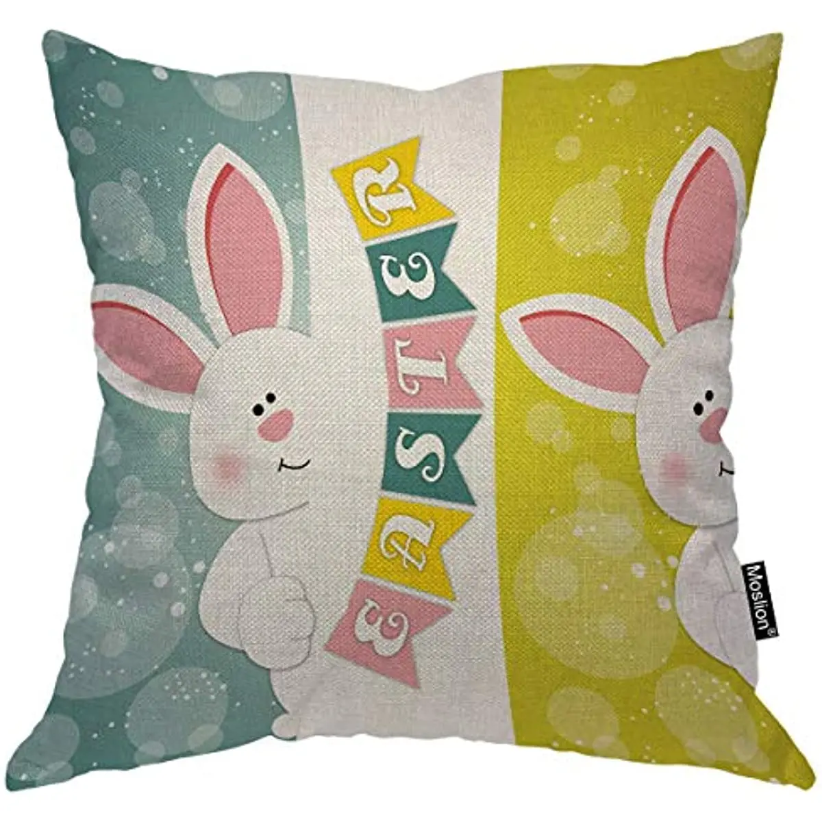 

Декоративная квадратная Подушка-кролик в горошек