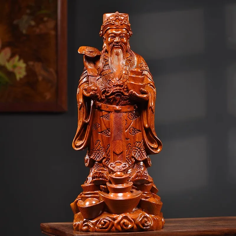 

Статуя бога богатства Caishen из дерева