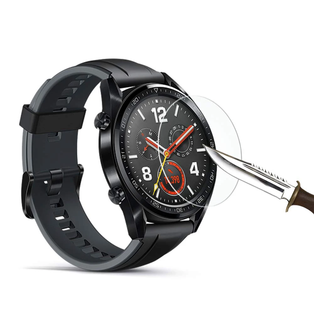 

CRESTED Huawei watch gt active For Huawei watch GT strap band 9H HD Tempered Glass Screen Protector Film watch Accessories