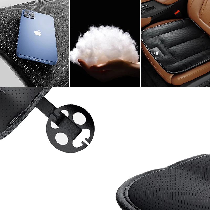 Кожаные дышащие Противоскользящие коврики для сидений Jeep Renegade Grand-Cherokee Wrangler-JK