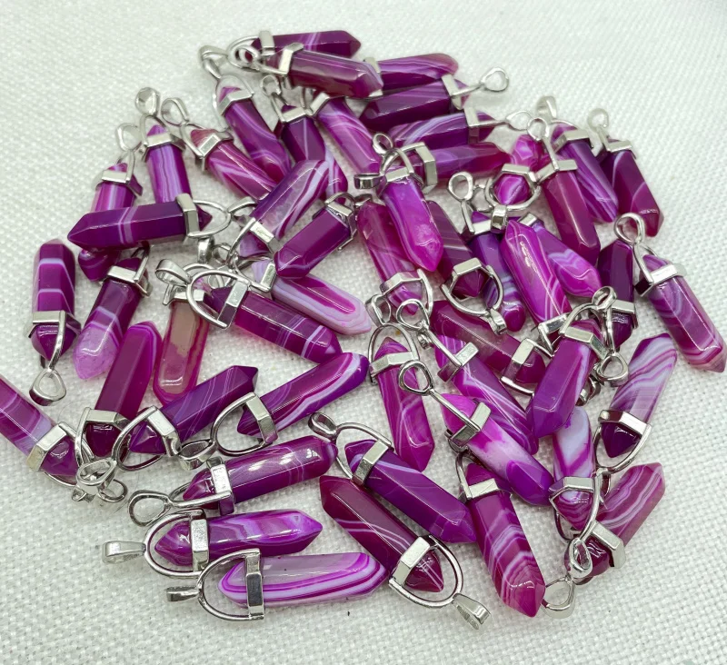 

Натуральный камень кварц кристалл авантюрин опал Лапис бирюзы шестиугольные Подвески для diy ювелирных изделий ожерелья Аксессуары 10pc