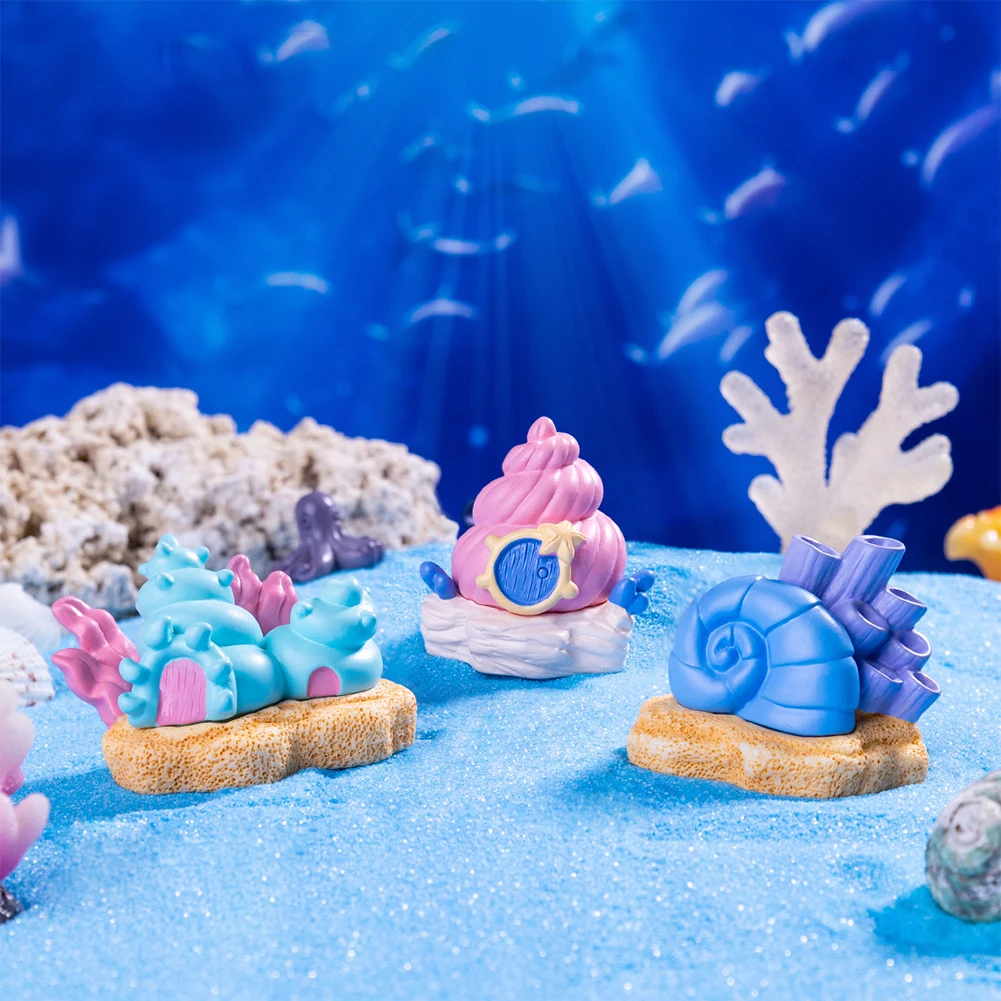 Красочное украшение для аквариума в форме раковины