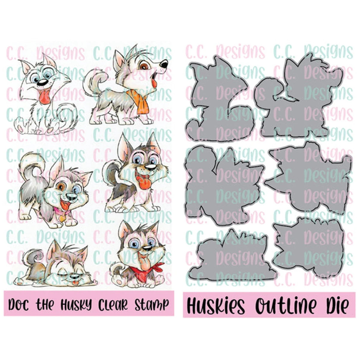 

Cute Alittle Dog Clear Stamp Set and Metal Cutting Dies for Scrapbooking Photo Album Decor Embossing Stamp Greeting Card Handmad