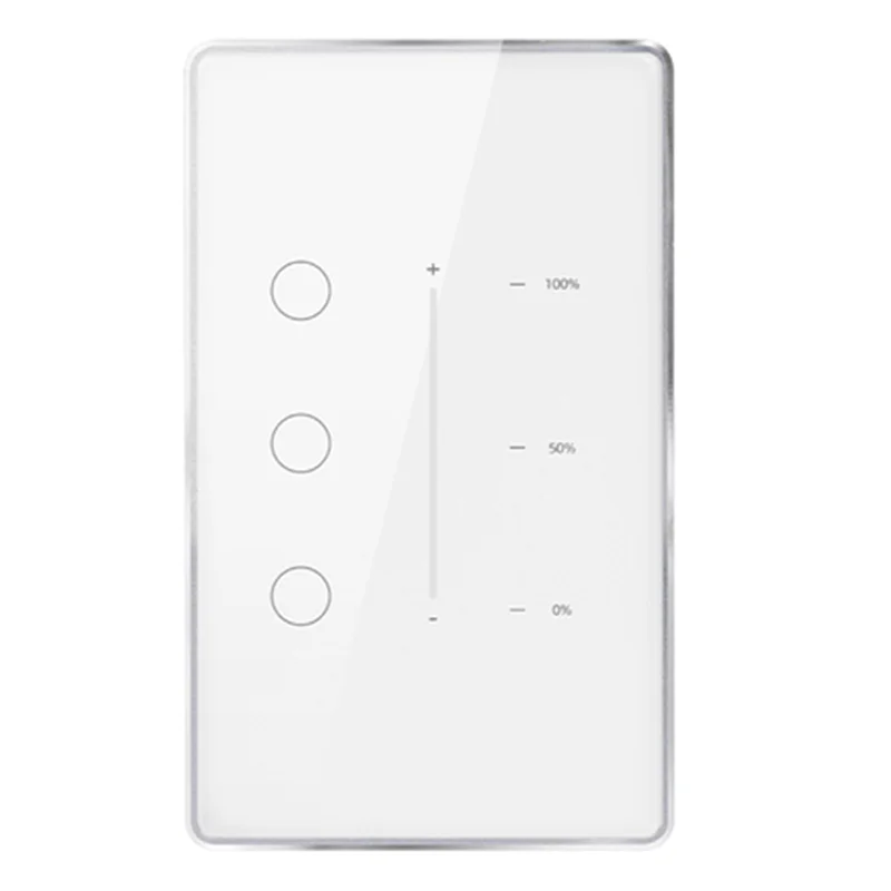 Luckshopping Tuya Zigbee 3-бандовый диммер, переключатель света TuyaSmart Life, приложение, дистанционное управление, стандартный переключатель США, ЕС, управление процентом (art.: 3920d014cbd31) - 3920d014cbd31