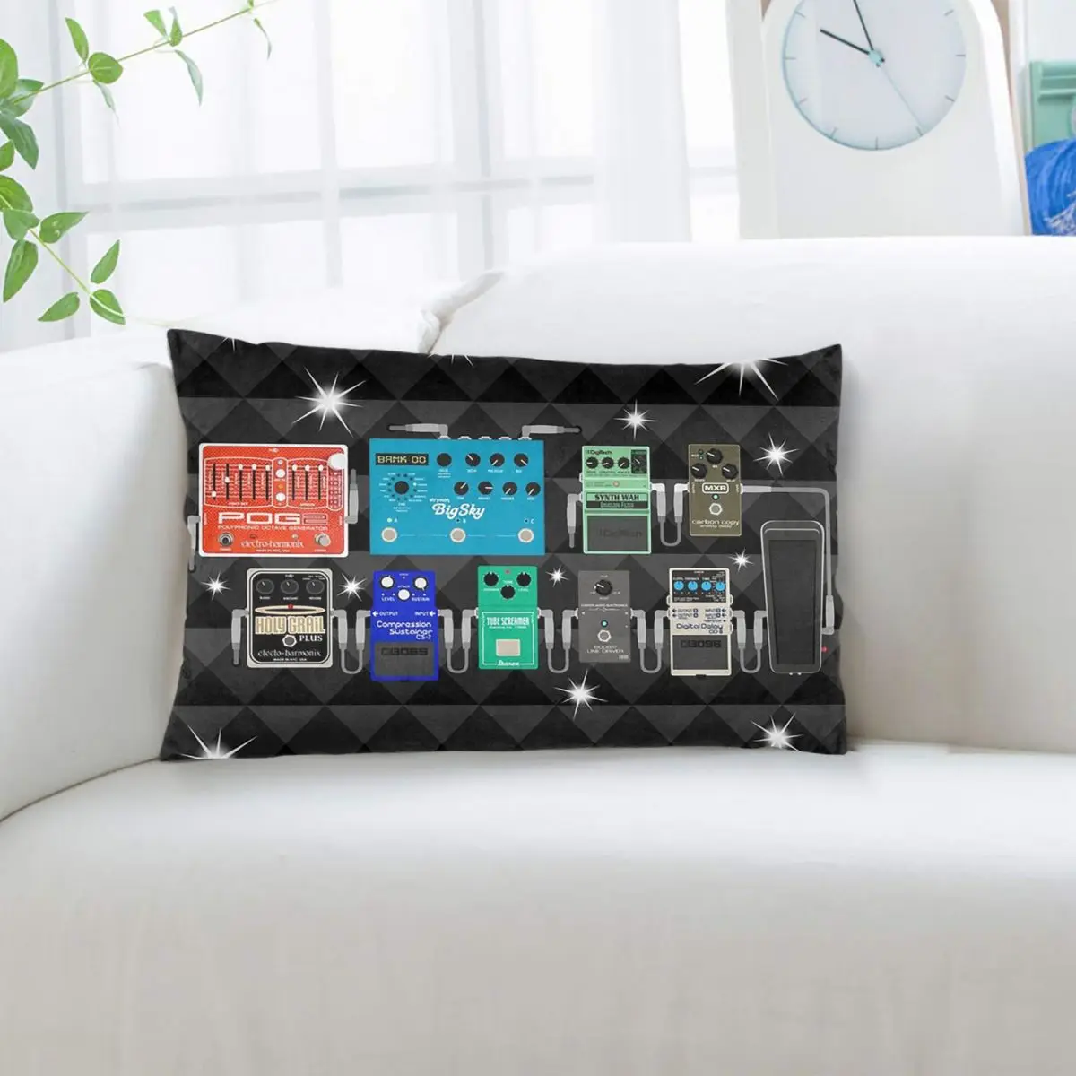 Фото Прямоугольная наволочка Pedalboard Of The Starz, декоративная наволочка для спальни, кровати, дома, комфортная декоративная подушка №2