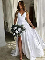 sheath column bridesmaid dress one shoulder sleeveless elegant floor length satin with bows ruching 2022